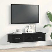 vidaXL Mobile a Parete Rovere Nero 88x26x18,5 cm in Truciolato