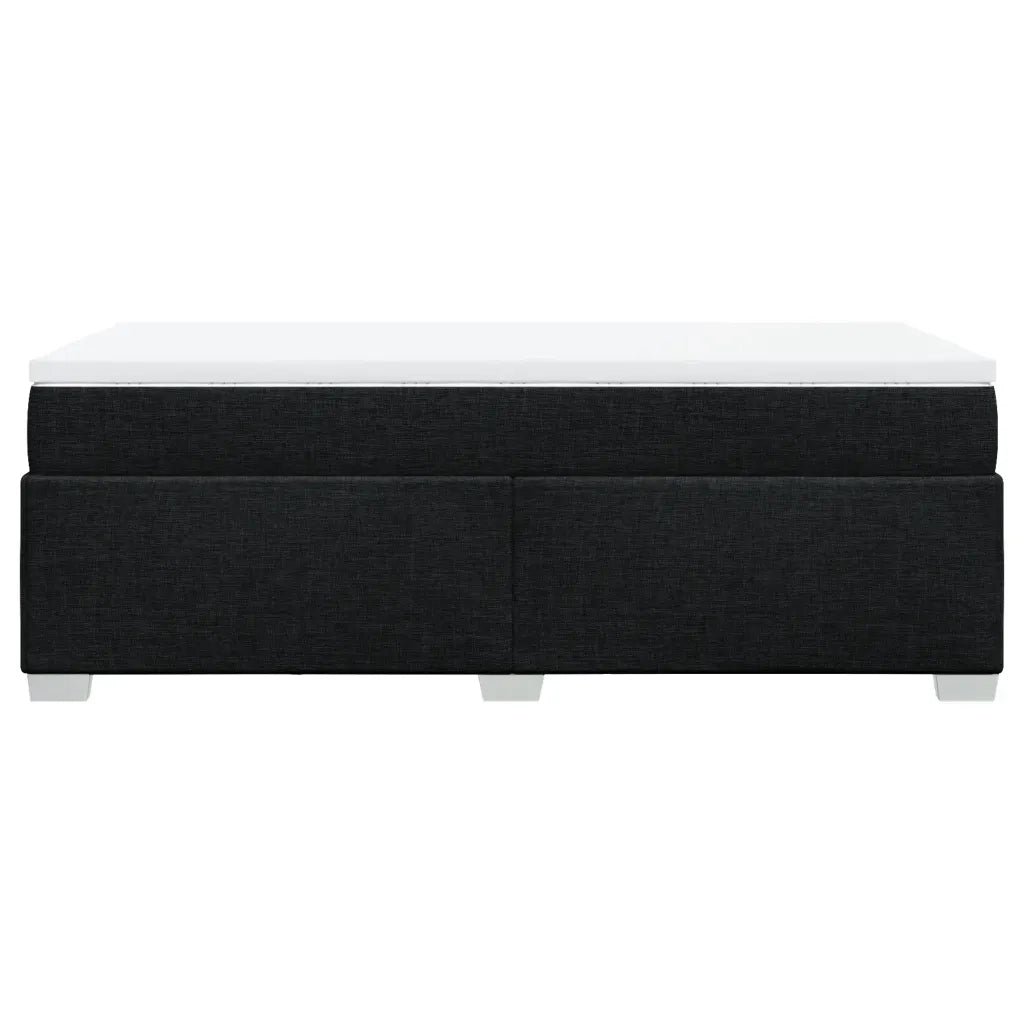Giroletto a Molle con Materasso Nero 100x200 cm in Tessuto 3285111