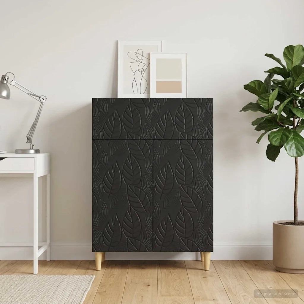 Credenza Nero 66 x 34,5 x 90 cm Legno ingegnerizzato 895096