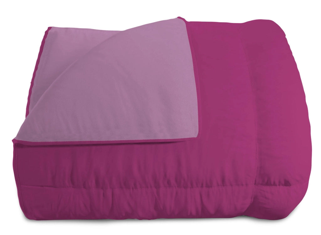 Trapunta Invernale Singola Doubleface 300gr Lilla/Fuxia