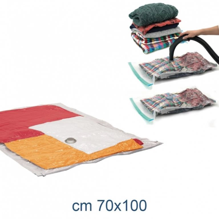 Custodia Sacchetto Sottovuoto Piumoni Salvaspazio Flat X-Large 70 x 100 cm