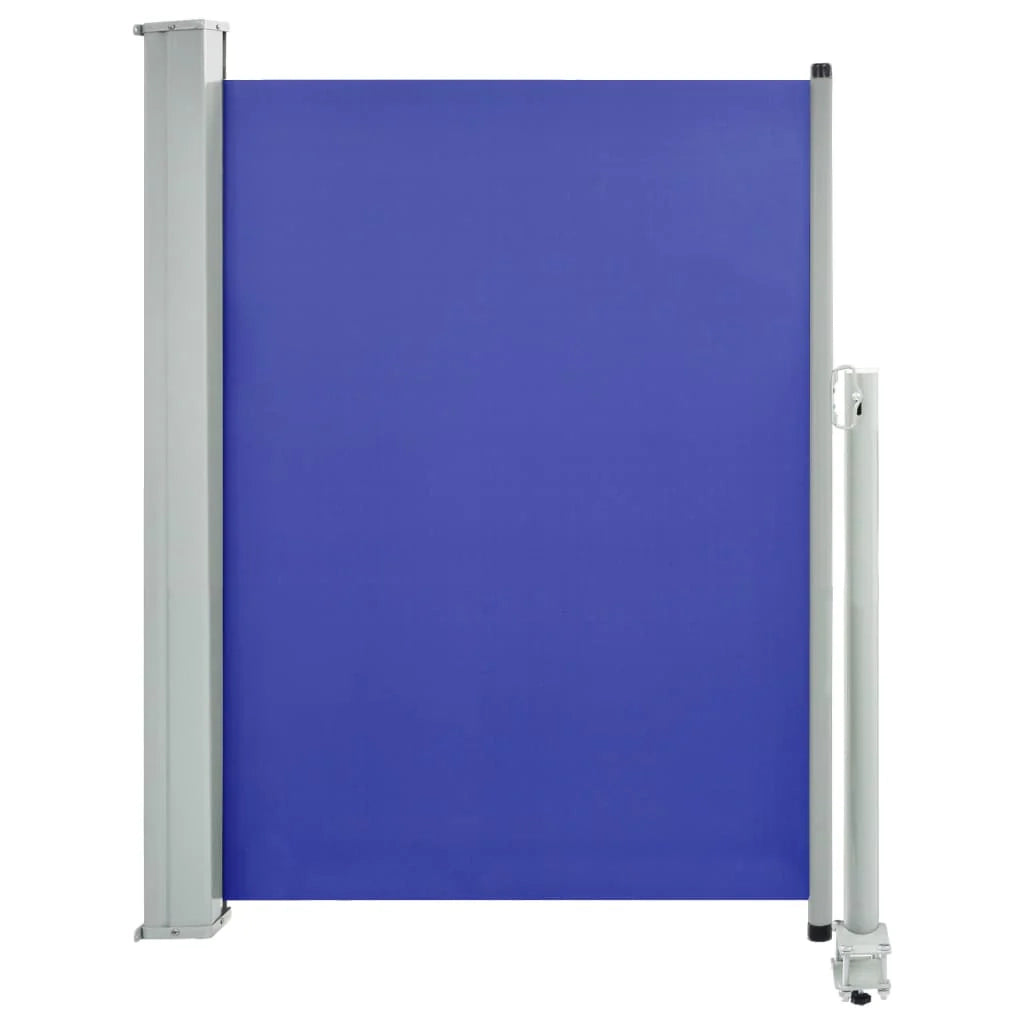 Tenda da sole laterale retrattile/schermo privacy per patio giardino terrazza balcone 100 x 300 cm blu 02_0007181