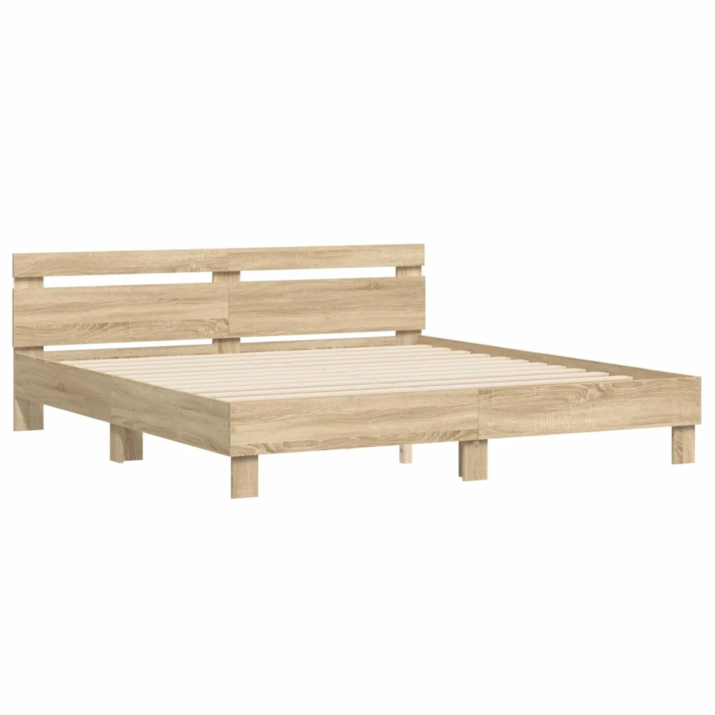 Struttura del letto Sonoma 193 x 203 cm Legno multistrato 3402850