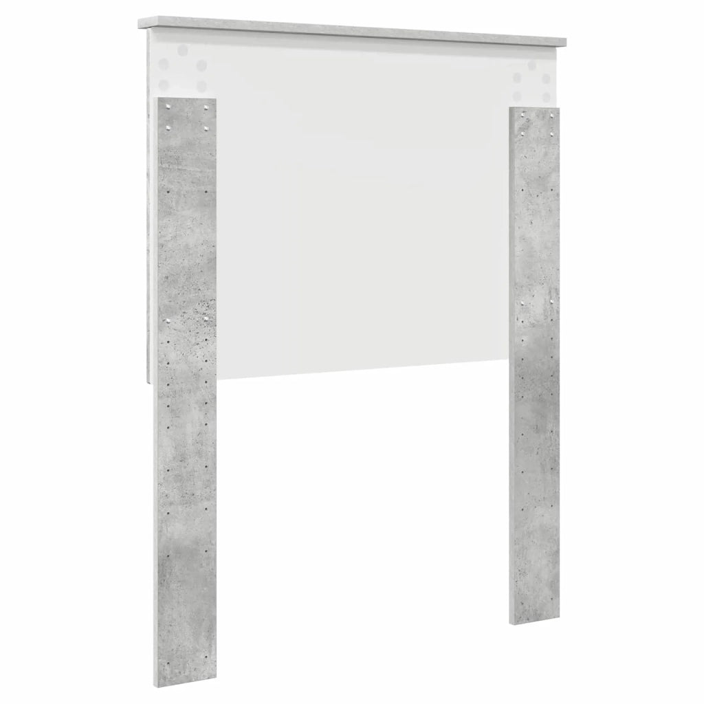 Testiera con testiera Grigio cemento 75 cm Legno multistrato