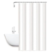 Trade Shop - Tenda Doccia Antimuffa Impermeabile 180 X 200 Cm Ganci Anelli Bagno Bianca 79708 -