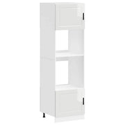 Set di 2 mobili forno di design salvaspazio 60 x 57 x 207 cm con piedini regolabili in legno ingegnerizzato bianco lucido 02_0055718