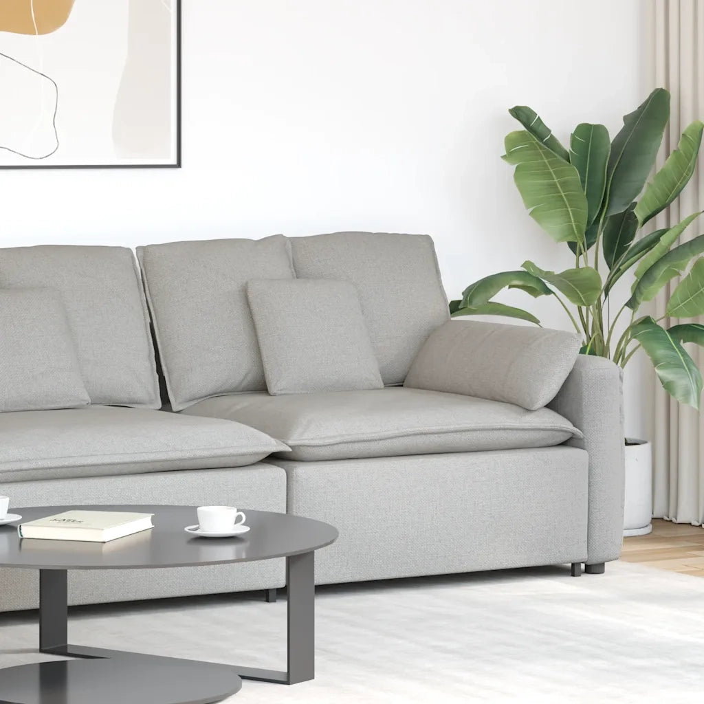 Modulo Terminale Bracciolo Divano Modulare con Cuscini 100 cm CFW3505974