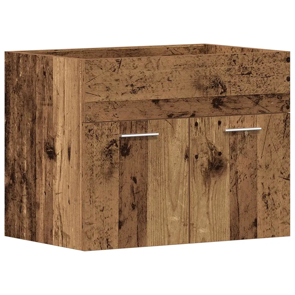 Mobile Lavabo Bagno Legno Antico 60x38,5x46 cm in Truciolato
