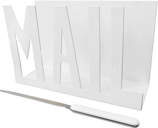 Organizzatore per Documenti - Portalettere Metallico - Sostegno per Lettere - Organizzatore - Custodia per Envelope - Taglia Envelope - Materiale Resistente - Custodia per Envelope