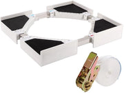 Pannello di appoggio universale con supporto regolabile - 50-70 cm - Stabilità duratura - Antiscivolo - Kit di assemblaggio per lavatrice e asciugatrice