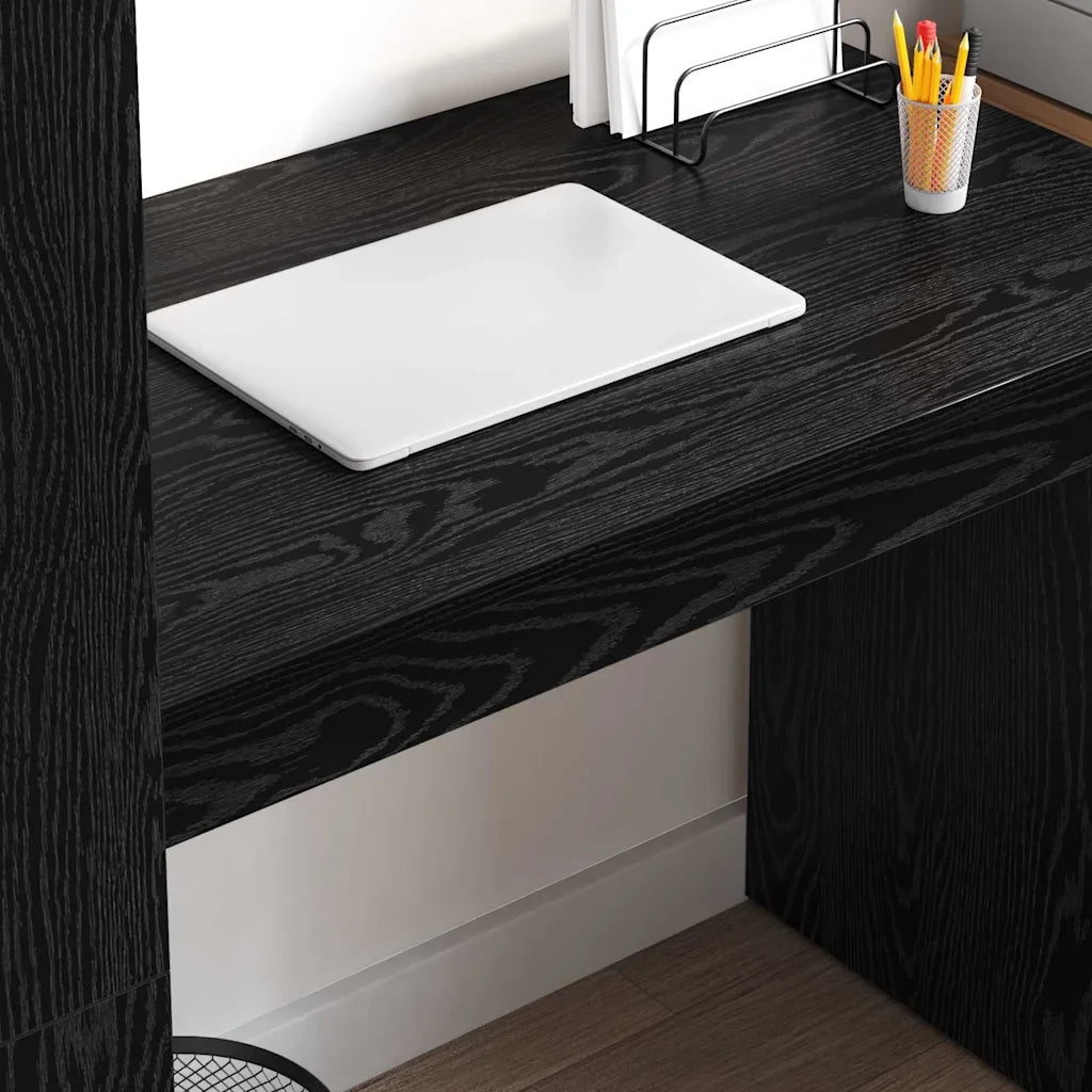 Scrivania Rovere Nero 113 x 54 x 120 cm Legno multistrato 869275