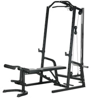 Stazione Fitness Multifunzione 152x105x212 cm in Acciaio Nero