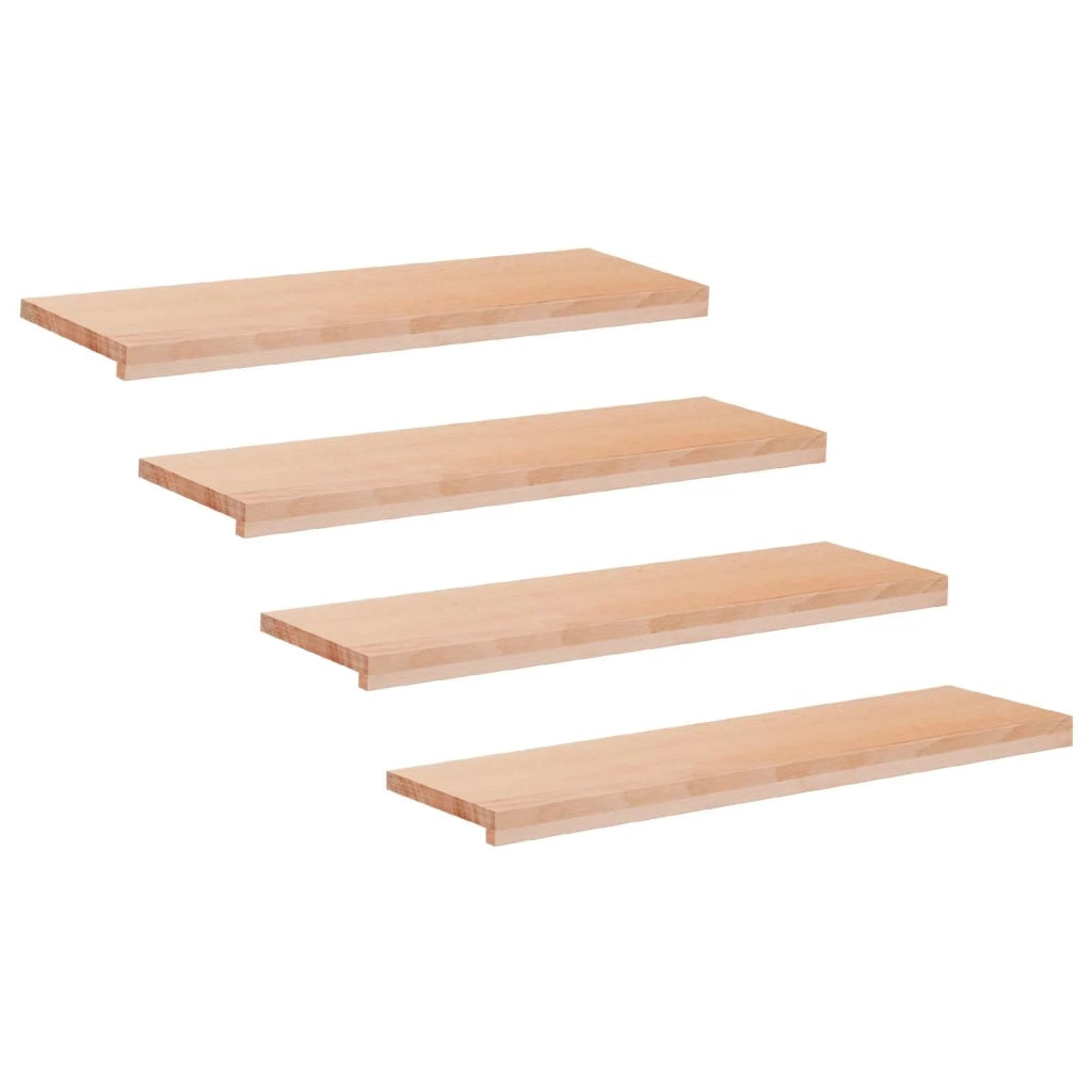 Tappeti per scale 4 pz 90 x 30 x 2 cm Naturale 3446192