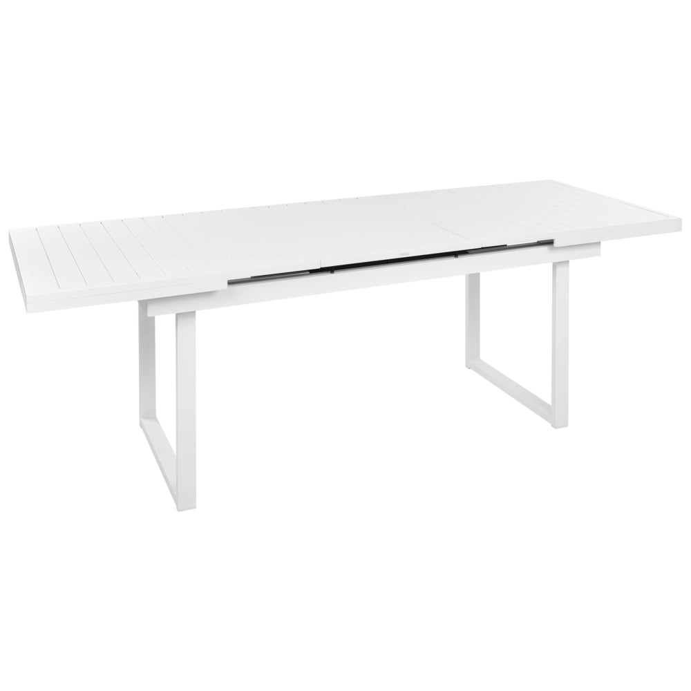 Set da pranzo metallo nero grigio con cuscini di seduta in alluminio 6 sedie