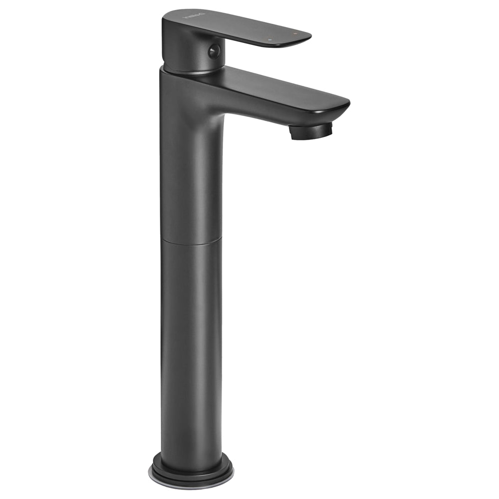 Elegante rubinetto per lavabo in ottone cromato monocomando 21 cm Accessori bagno moderni nero