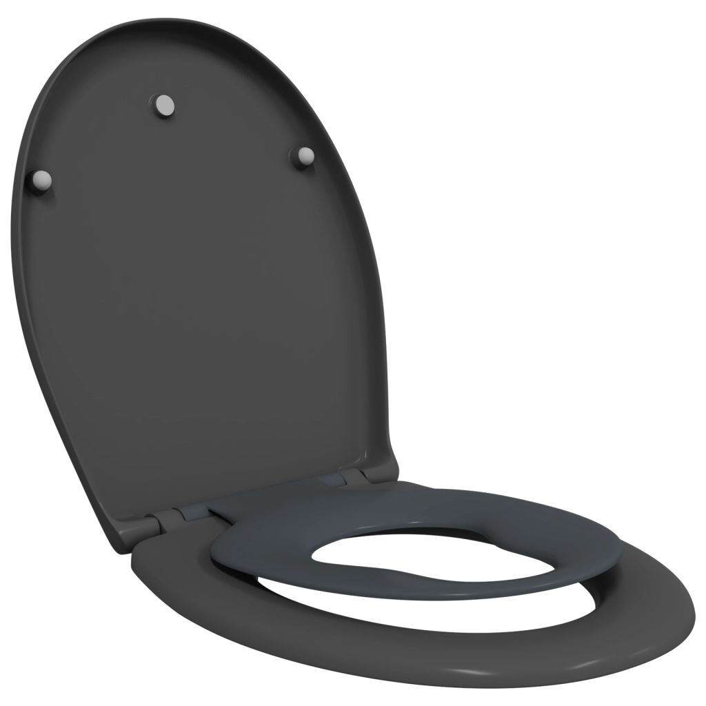 Sedile per Toilette Familiare con Sedile per Bambini Sgancio Rapido in Duroplast