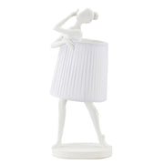 Lampada da Tavolo Ballerina 2, Bianco, Poliresina, 29x25x62,5 cm
