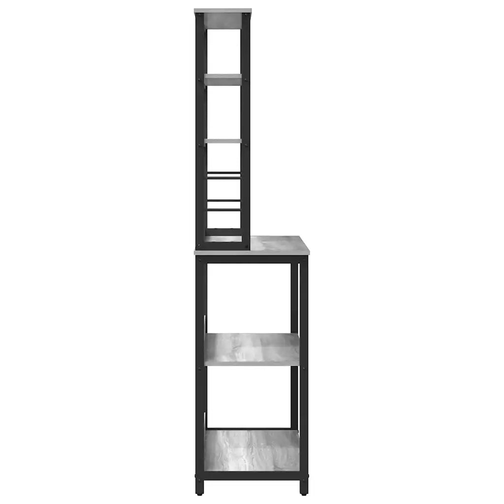 Mensola da cucina-Scaffale per Cucina Grigio Sonoma 80 x 40 x 168 cm