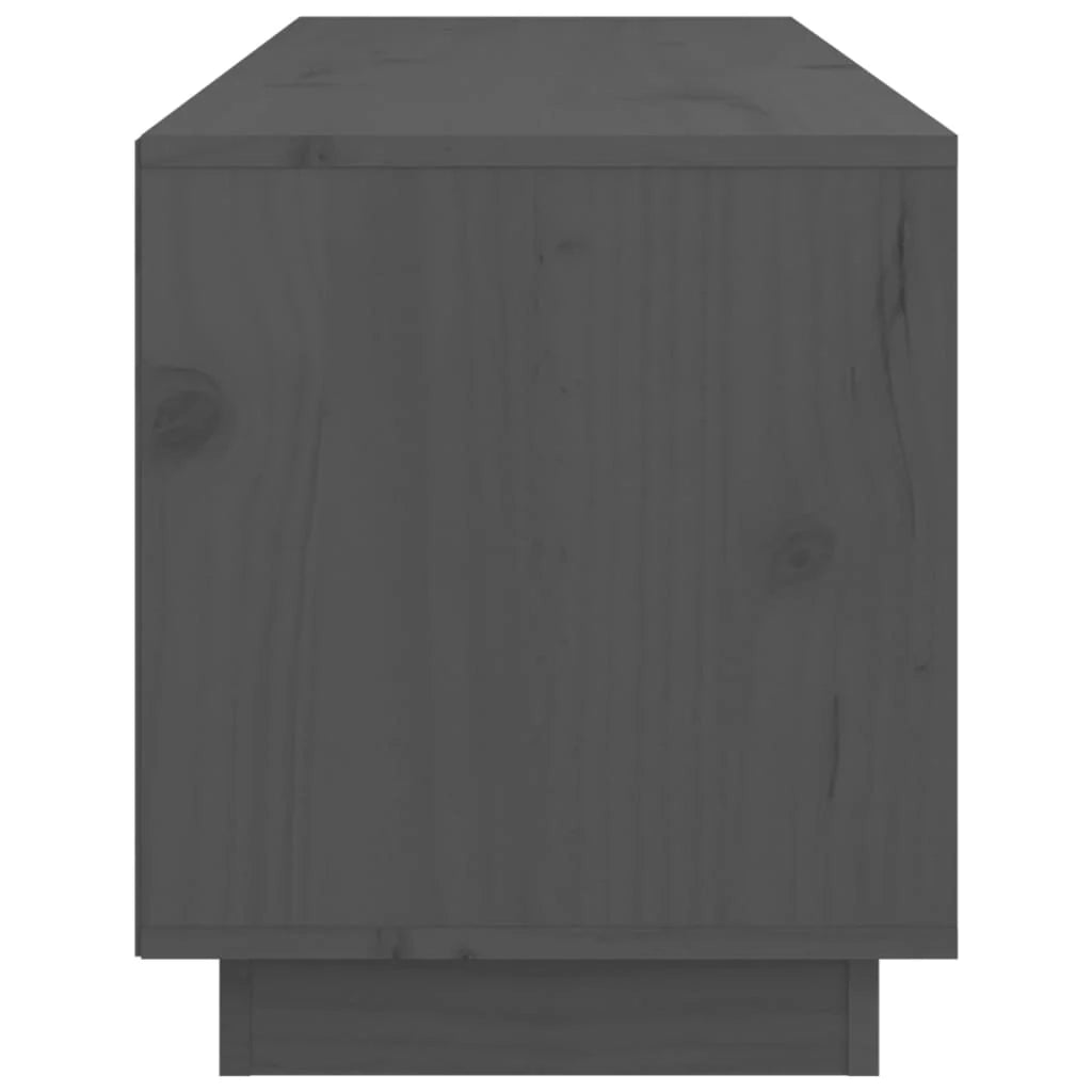 Mobile TV multimediale scaffale TV credenza mobile TV sala da pranzo soggiorno camera da letto 105 x 34 x 40 cm legno di pino massiccio grigio 02_0025685