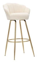 Sgabello Bar Vienna Crema Cm 55X53X110
