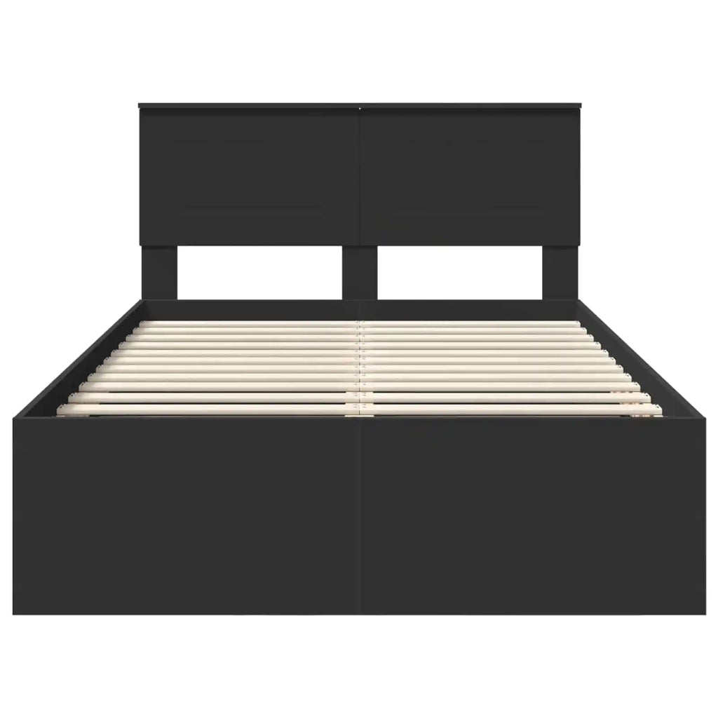 Struttura del letto Nero 120 x 190 cm Legno multistrato