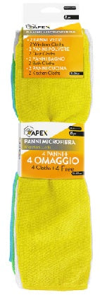 APEX PANNI MICROFIBRA UNIVERSALI CM.35X30 SET 8PZ