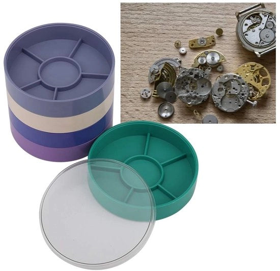 Contenitore a 5 livelli di archiviazione resistente agli urti - per accessori/oggetti di decorazione - artefatto - materiale di alta qualità plastico - organizzato e separato - box di archiviazione