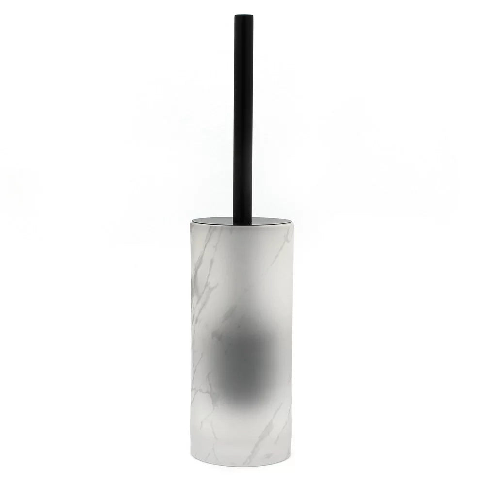 Portascopino in vetro satinato - serie Marble