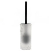 Portascopino in vetro satinato - serie Marble