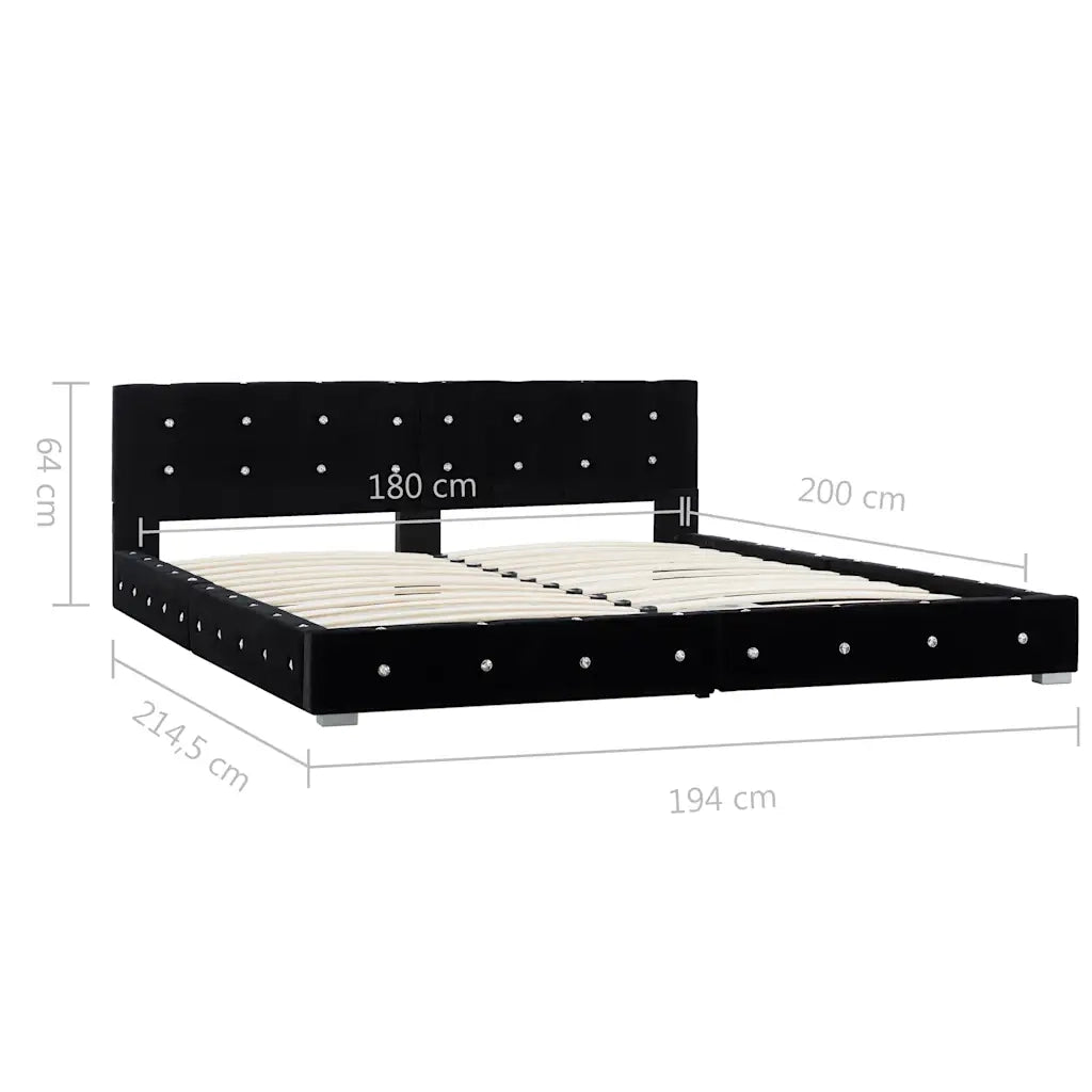 Giroletto Nero in Velluto 180x200 cm 280386