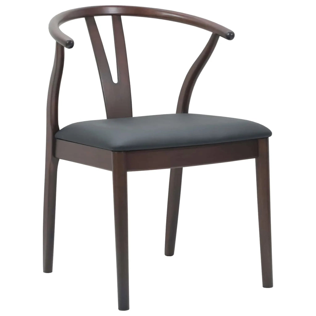 Sedia da pranzo 2 pcs Marrone chiaro e nero 42020412