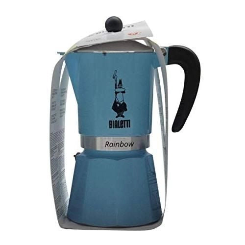 Bialetti Rainbow Moka 6 Tazze Azzurra