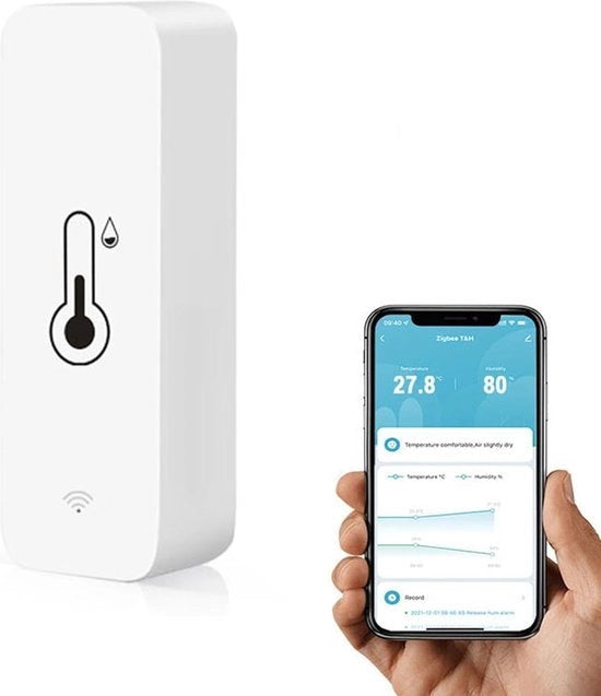 Termometro Wi-Fi - Umidificatore - Misuratore di umidità - Termostato Wi-Fi - Termometro Bluetooth - App di termometro