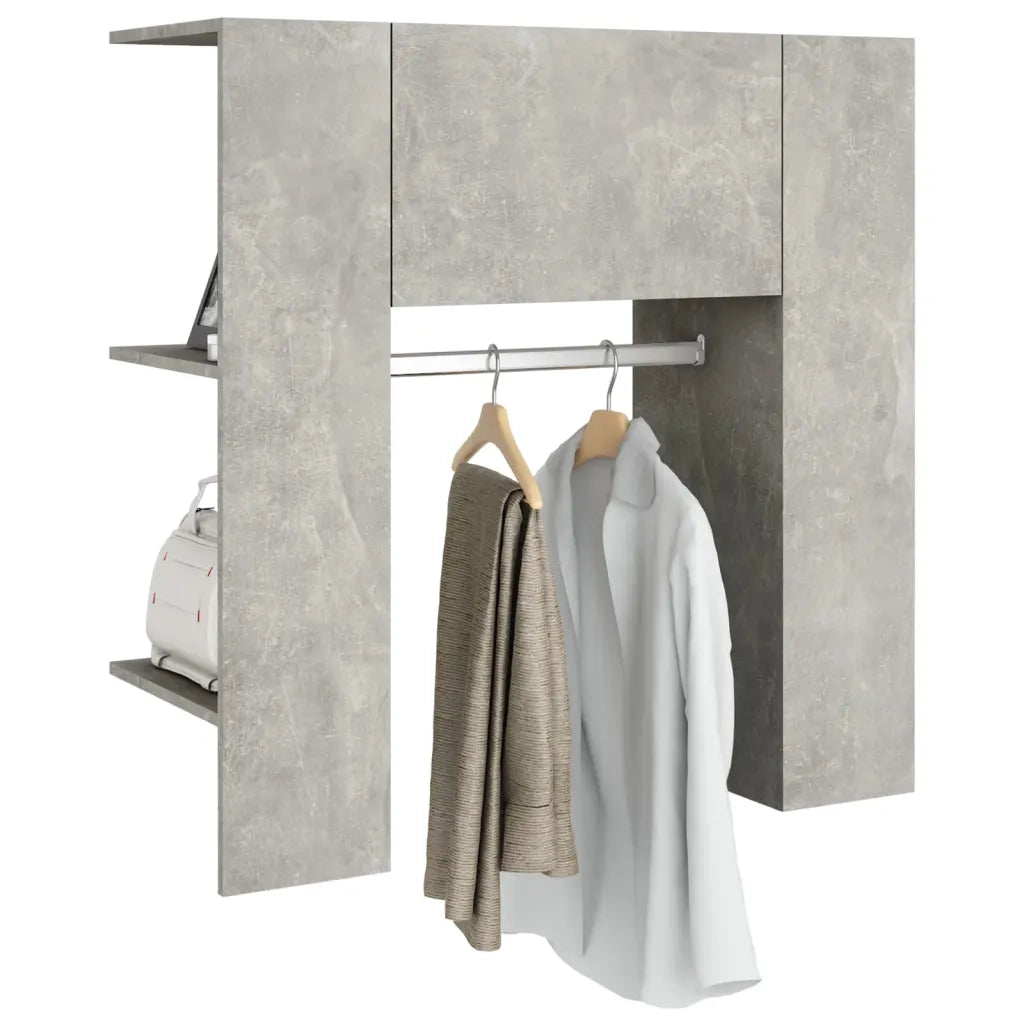 Scaffale Ingresso Grigio Cemento 97,5x37x99cm Legno Multistrato CFW3634553