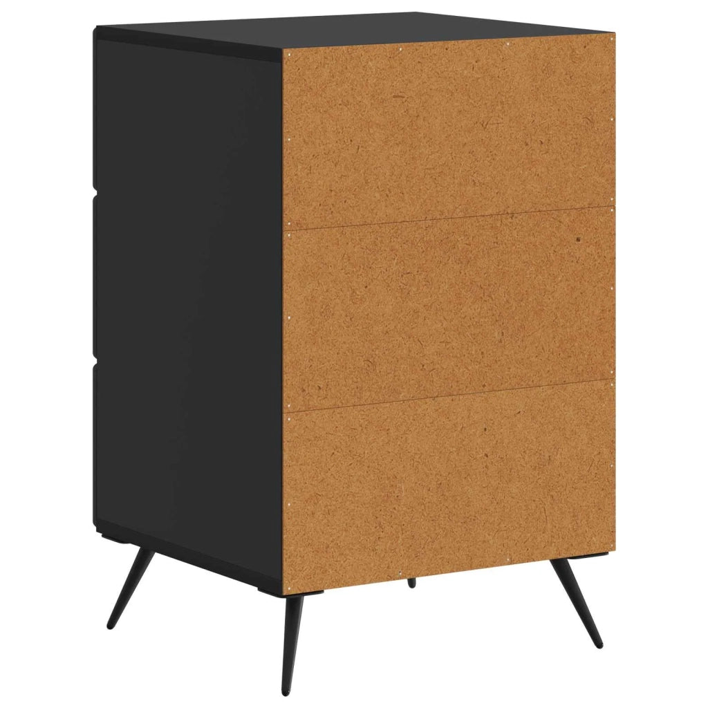 Armadio da Notte Nero 43 x 41 x 66,5 cm Legno ingegnerizzato 895476