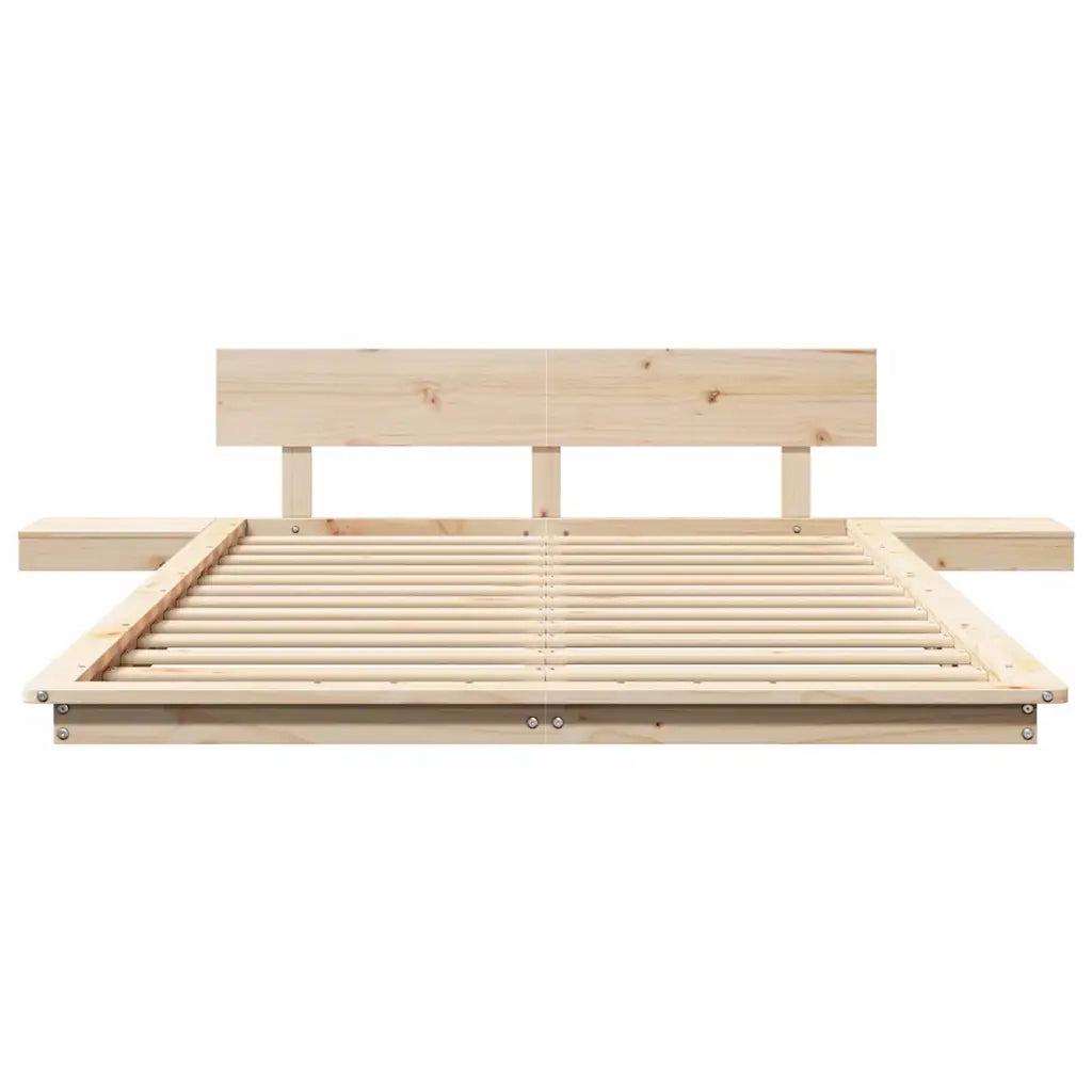 Struttura del letto Marrone 120 x 190 cm legno