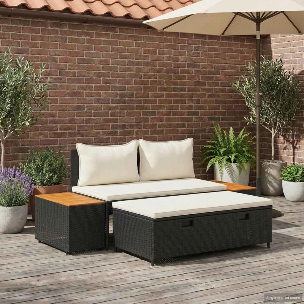 Set di divani da esterno 4 -Seater 4 pcs 55 x 30 x 39 cm