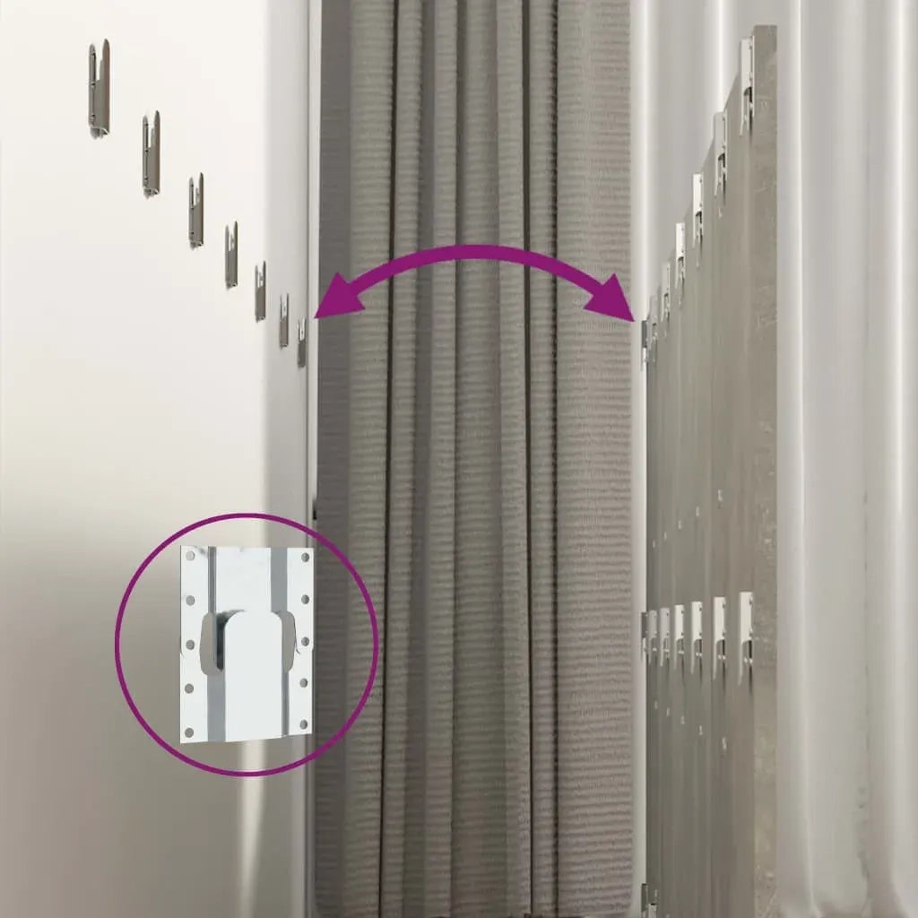 Testiera | Testata Letto con Comodini in Legno Multistrato Grigio Cemento