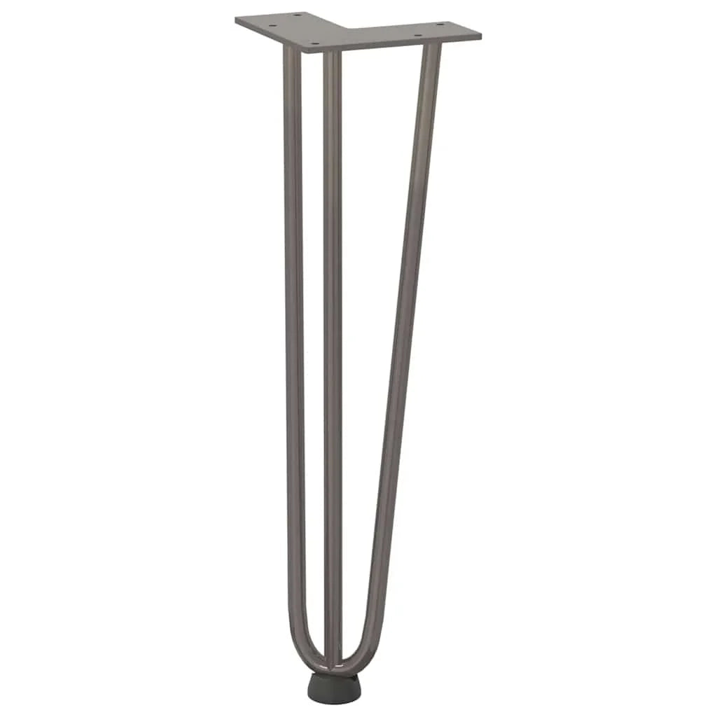 Set di 4 gambe a forcina robuste e dal design moderno per un tavolino da caffè da 42 cm realizzate in acciaio naturale 02_0056742