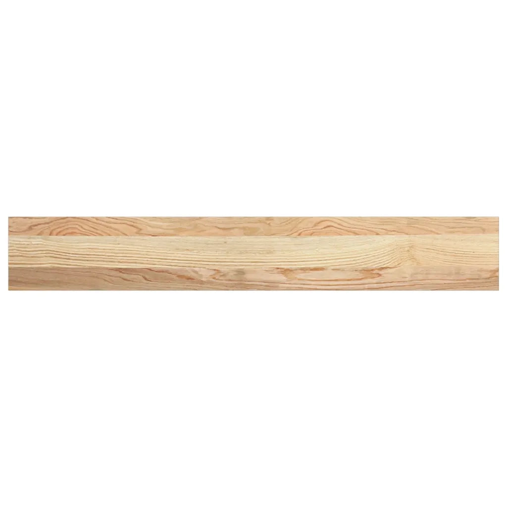 Davanzali 2 pz Non Trattati 100x15x2cm Legno Massello di Rovere