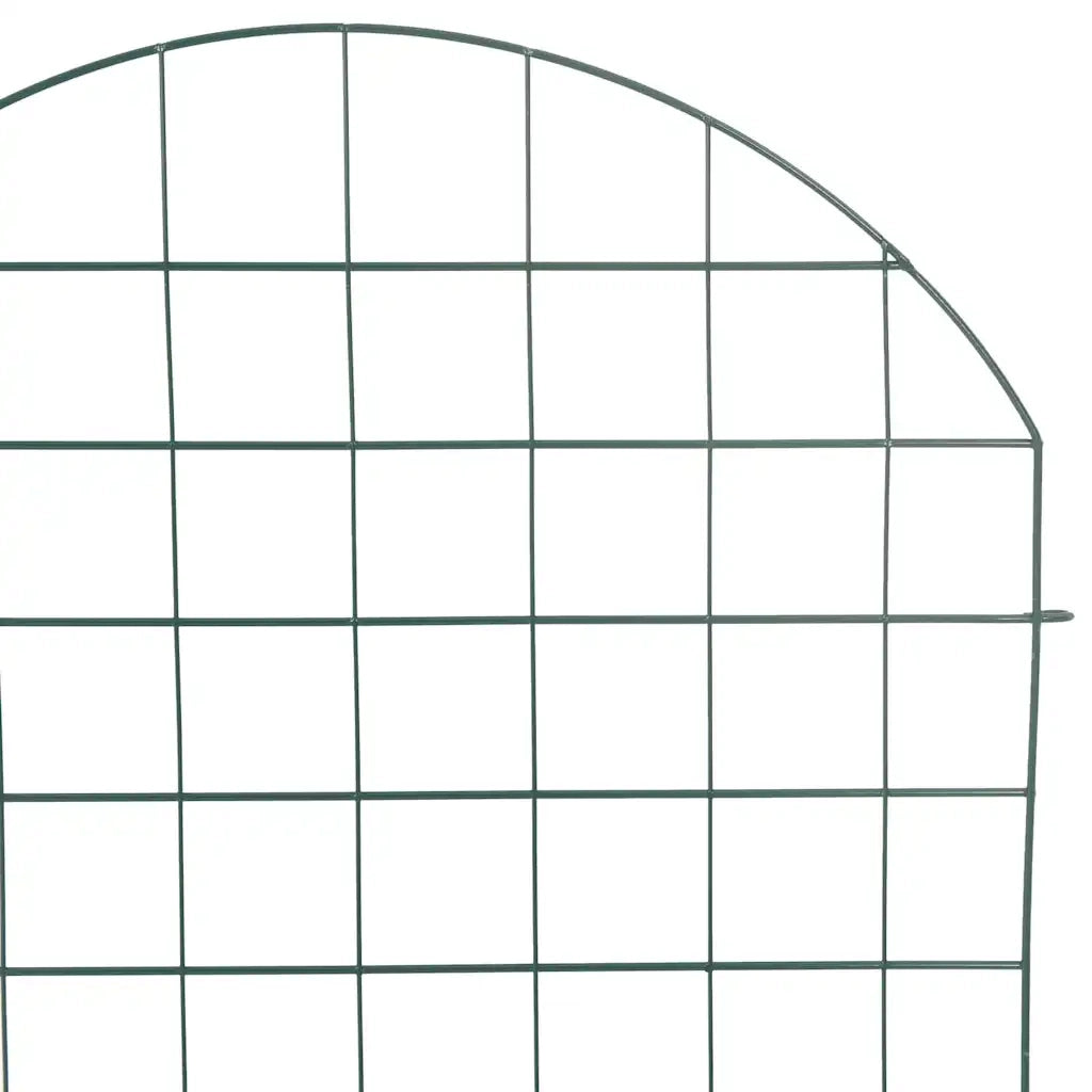 Set di Recinzione per Stagno 8 pz Verde 50 x 80 cm Acciaio