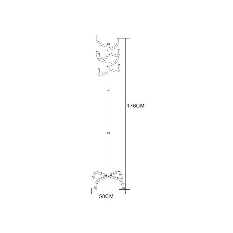 Appendiabiti Jeff In Metallo Bianco Dimensione 50x50x176cm