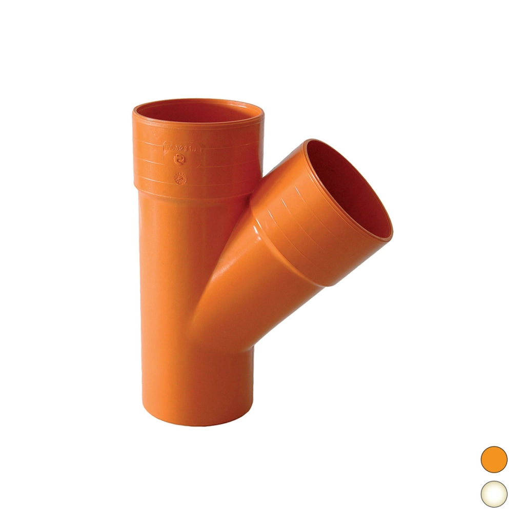 DERIVAZIONE  45  ° IN PVC- Diam. 80- ESCLU- pezzi 1