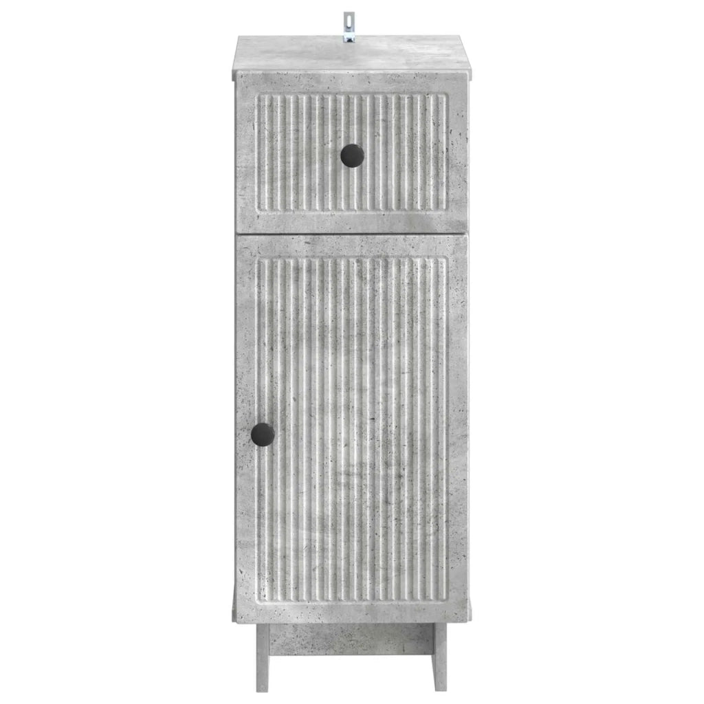 Mobiletto da Bagno EDE Grigio Cemento 30 x 31 x 80 cm 895948