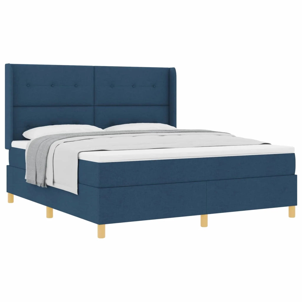 Letto a molle con materasso Blu 180 x 200 cm Tessuto 3341853