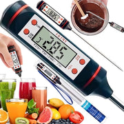 Termometro di Cottura a Schermo LCD per Carne e Barbecue con Flessibile Lungo Manico
