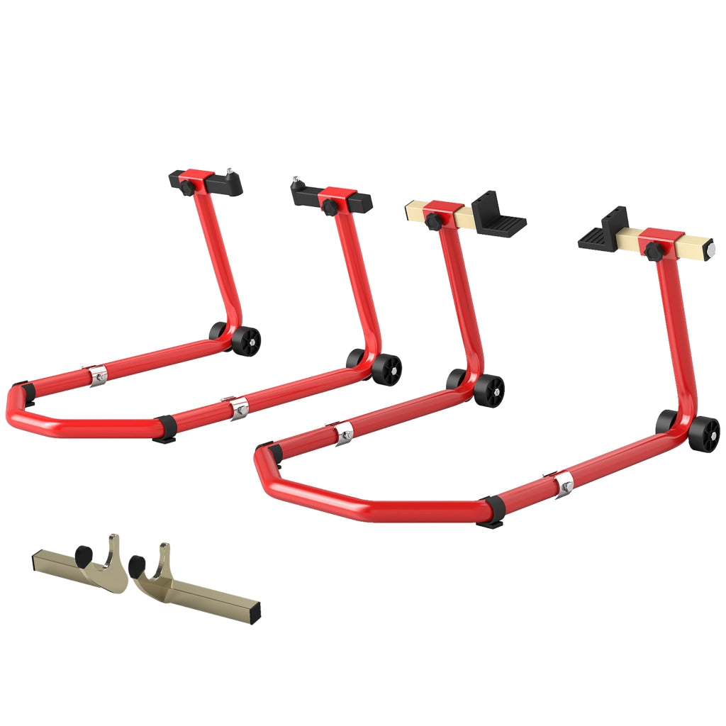 Cavalletto Moto ¨C zephmum ¨C Rosso, Acciaio, 43x36x64cm