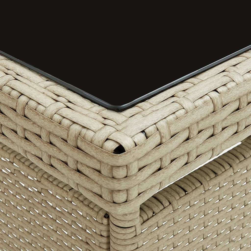 Set da pranzo da giardino in vimini e vetro beige 3 pezzi 02_0014748