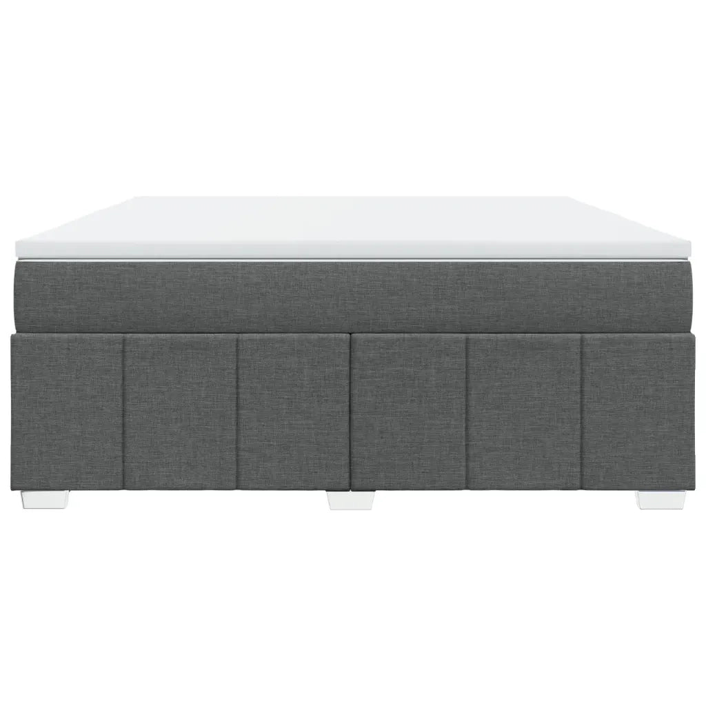 Giroletto a Molle con Materasso Grigio Scuro 180x200 cm Tessuto 3285492