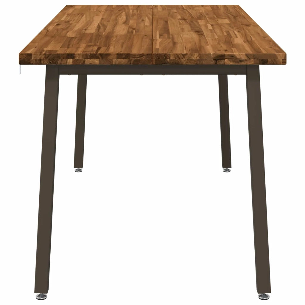 Tavolo da pranzo quadrato 160 x 80 x 75 cm Naturale 3425030